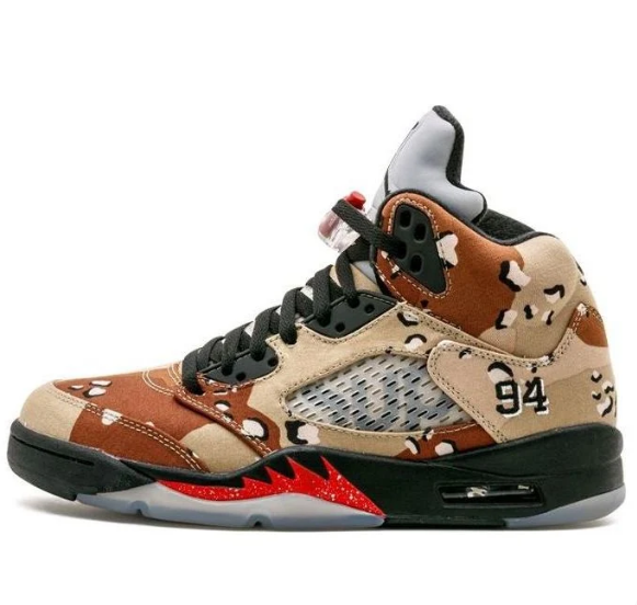 Air Jordan 5 Retro x Supreme 'Desert Camo' – 824371-201