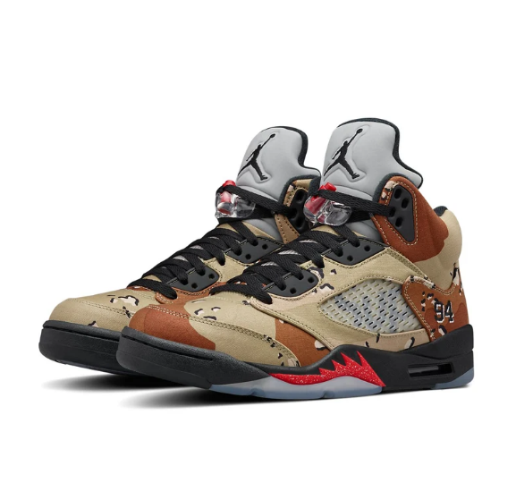 Air Jordan 5 Retro x Supreme 'Desert Camo' – 824371-201