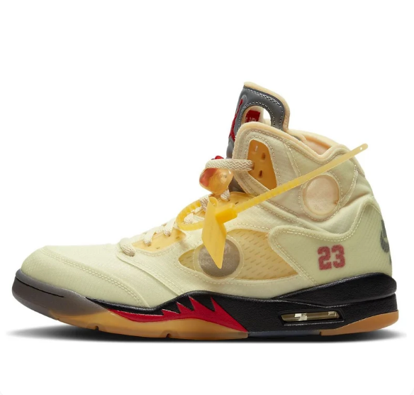 Air Jordan 5 x Off-White™ SP 'Sail' – DH8565-100