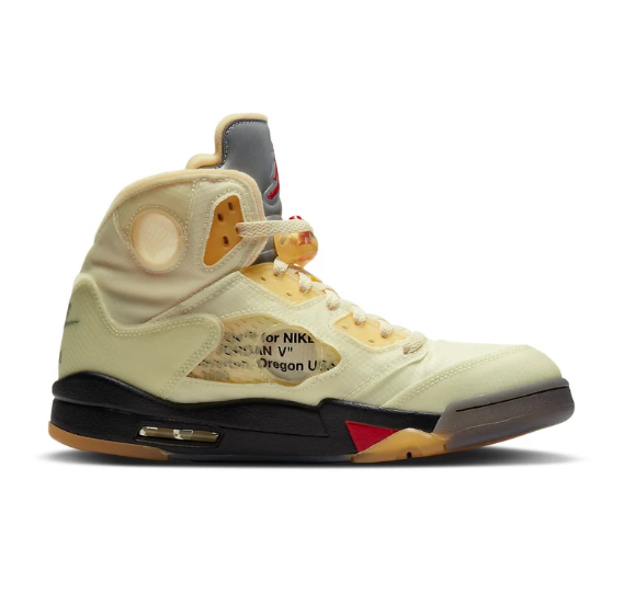 Air Jordan 5 x Off-White™ SP 'Sail' – DH8565-100