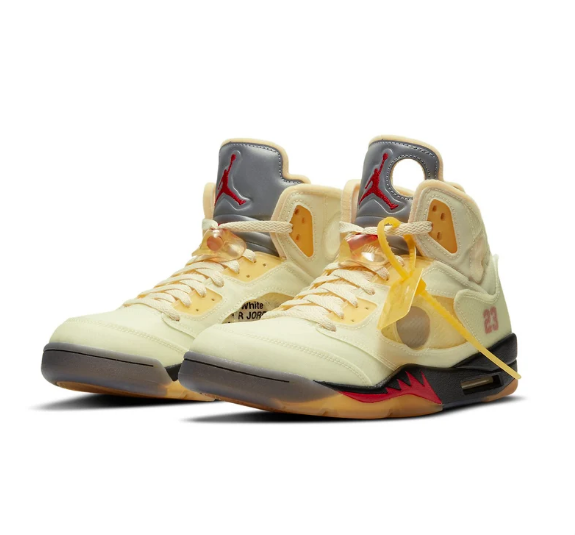 Air Jordan 5 x Off-White™ SP 'Sail' – DH8565-100