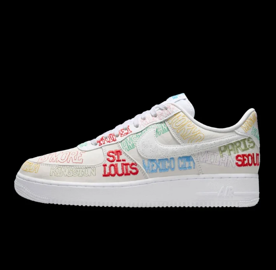 Nike Air Force 1 '07 LV8 (WhitewhiteMulti-Color)$115