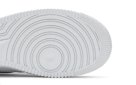 Nike Air Force 1 Low '07 – White / Black Pebbled Leather