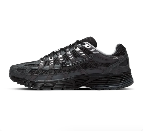 Nike P-6000 Suede – Anthracite / Black / Chrome / Metallic Silver
