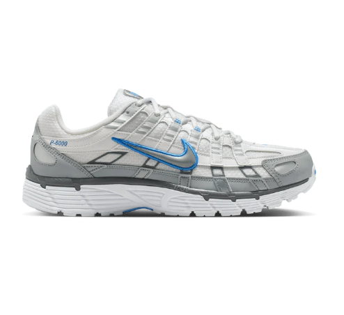 Nike P-6000 – White / Metallic Silver / Blue