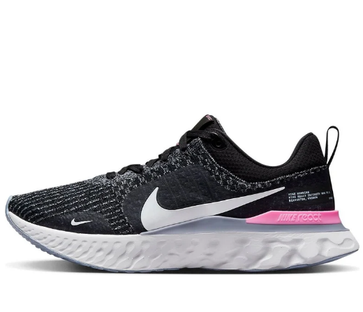 Nike React Infinity Run Flyknit 3 'Black Grey Pink' DZ3014-001 $170