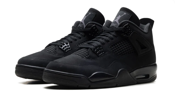 Air Jordan 4 Retro Black Cat 2025 FV5029 010 $170